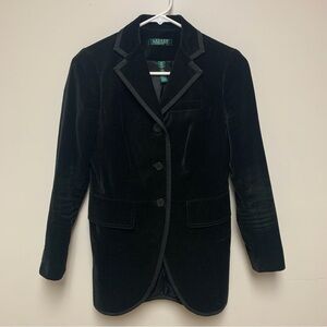 Ralph Lauren Black Velvet Jacket Blazer